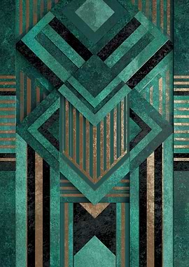 Art Deco Geometric Pattern