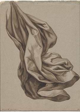Drapery Study in Sepia Tones