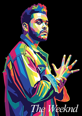 The Weeknd Pop Art Portrait