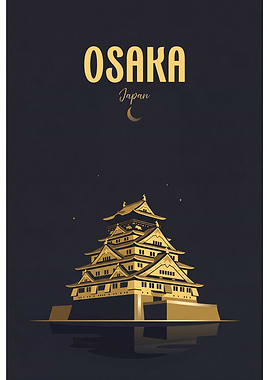 Osaka Castle Japan Poster