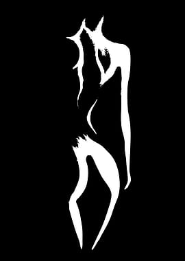 Abstract Silhouette of a Woman