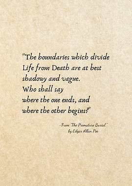 Edgar Allan Poe Quote on Death