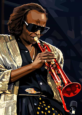 a musician playing the trumpet