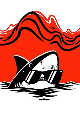 Cool Shark Wearing Sunglasses