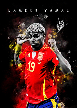 Lamine Yamal Soccer Player