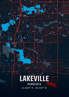 Lakeville Minnesota City Map
