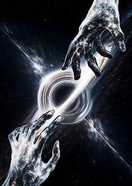 Cosmic Hands Reaching Near Black Hole