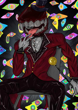 Surreal Character with Many Eyes