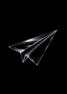 Glass Paper Airplane