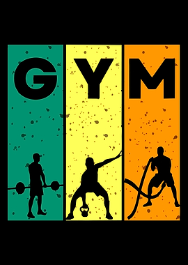Gym Workout Silhouettes