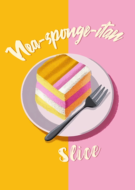 Neapolitan Sponge Cake Pun
