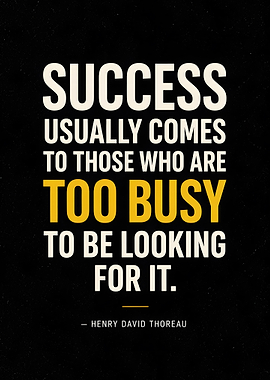 Success quote by Henry David Thoreau