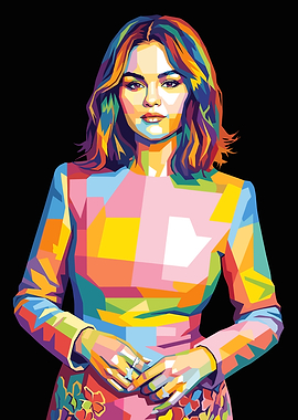 Selena Gomez Pop Art Portrait