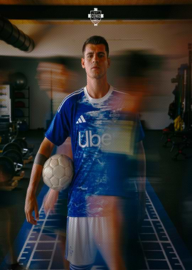 Soccer Player in Gym