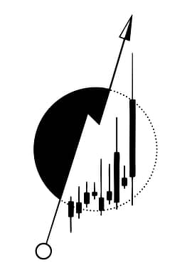 Abstract financial growth chart