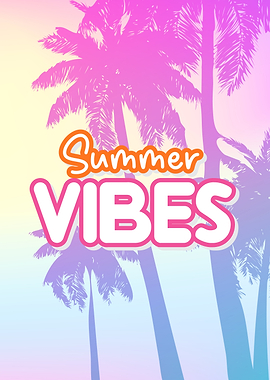 Summer Vibes Palm Trees