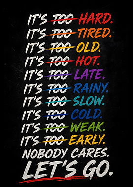 Inspirational Motivational Text Art