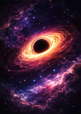 Black Hole in Nebula