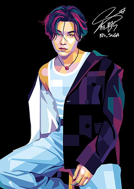 Suga Pop Art Portrait