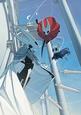 Hollow Knight Characters in Battle