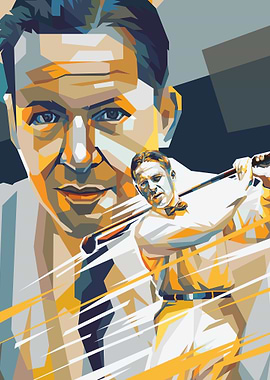 Pop Art Golf Portrait