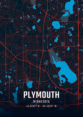 Plymouth Minnesota City Map