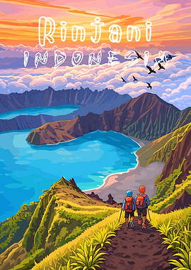 Rinjani Indonesia Hiking Landscape