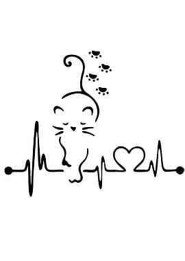 Cat Heartbeat EKG