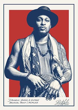 D'Angelo Voodoo Vintage Archival Print
