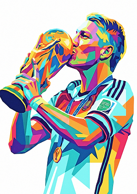 Bastian Schweinsteiger World Cup trophy