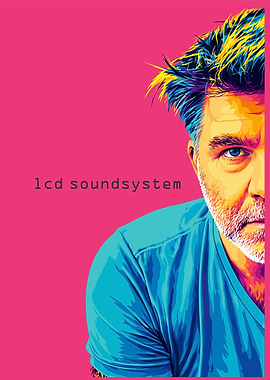 LCD Soundsystem Pop Art Portrait