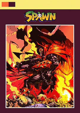 Spawn Comic Book Cover Art
