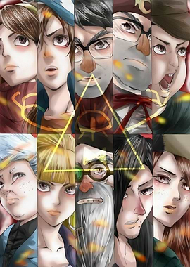 Gravity Falls Characters Anime Style