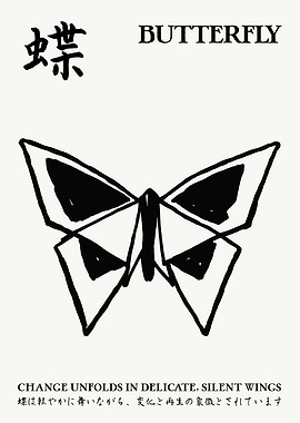 Japanese Butterfly Change Print