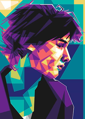 Pop Art Portrait of Sombr