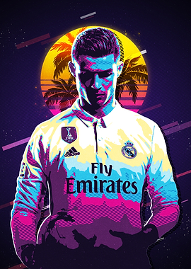 Cristiano Ronaldo Retro Pop Art