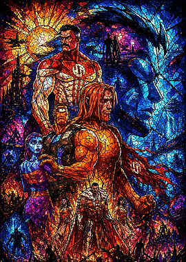 Invincible Stained Glass Art