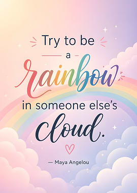 Rainbow in a cloud quote