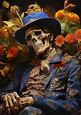 Memento Mori in Blue