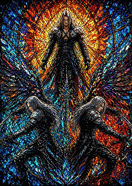 Sephiroth Stained Glass Art
