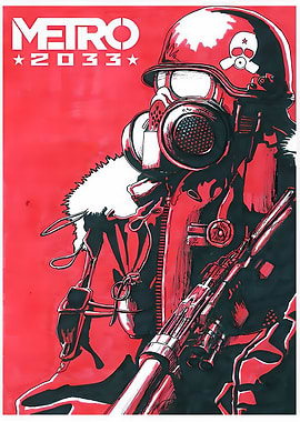 Metro 2033 Soldier with Gas Mask