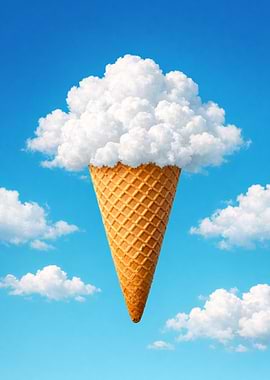 Cloud Ice Cream Cone