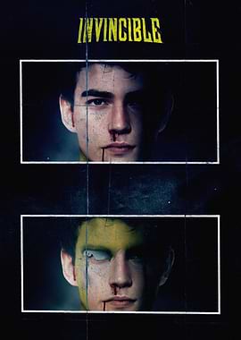 Invincible Poster with Split Face
