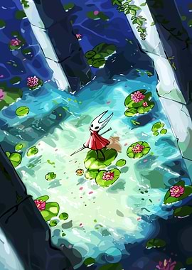 Hornet on Lily Pads