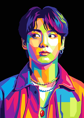 Jeon Jungkook Of BTS Pop Art