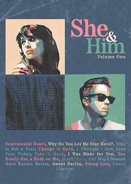 She & Him Wpap art