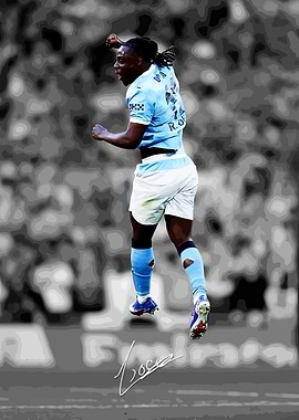 Football Player Doku11 Celebrating Goal