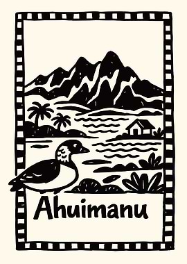 Ahuimanu Hawaii Travel Wall Art