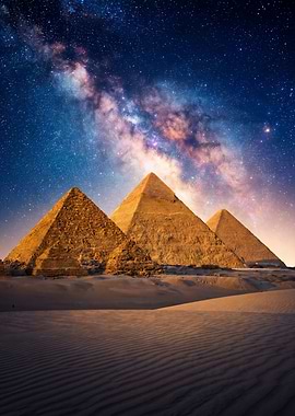 Pyramids under the Milky Way