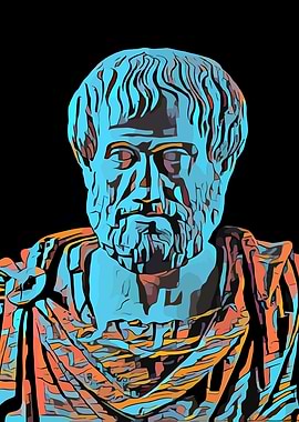 Pop Art Portrait of Aristotle